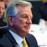 U.S. Senator Tommy Tuberville attending a congressional delegation meeting